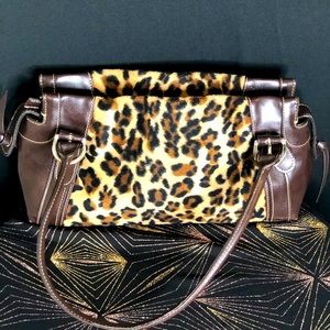 Cheetah strap Purse